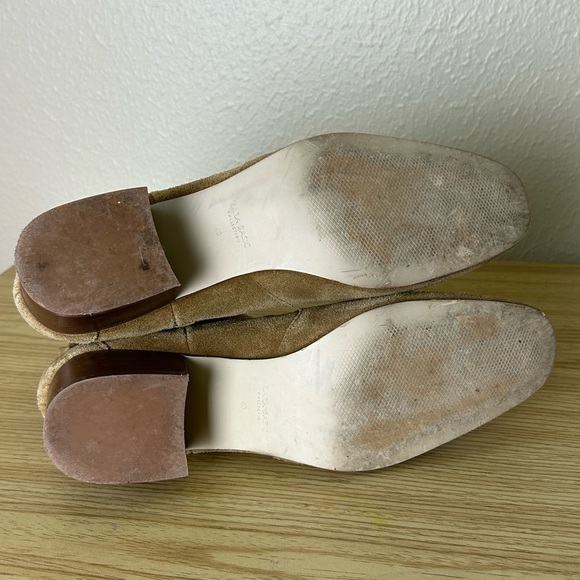 ZARA real suede tan ankle chelsea boots - Picture 7 of 9